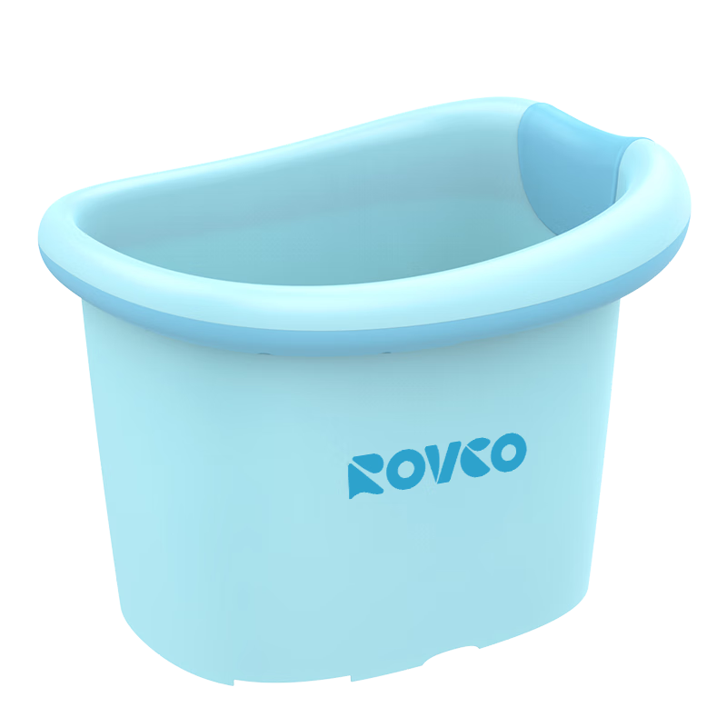 Rikang Bathtub, Children's Bathing Tub, Baby Swimming Tub, Home Bathtub with Free Bath Stool, Blue X1002-1