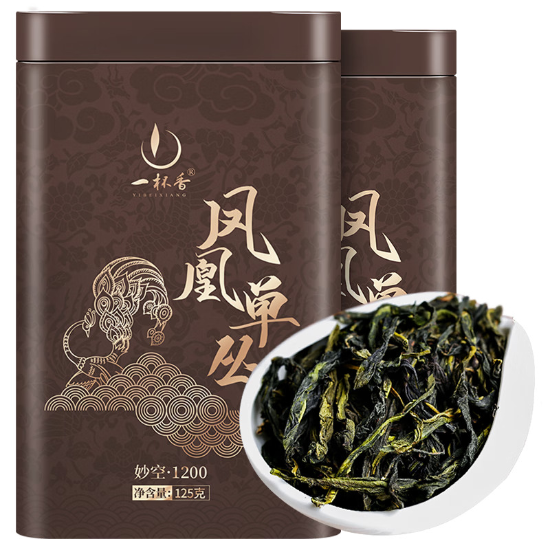 一杯香茶叶潮州乌龙茶凤凰单枞鸭屎香250g礼盒装送礼自己喝散装茗茶