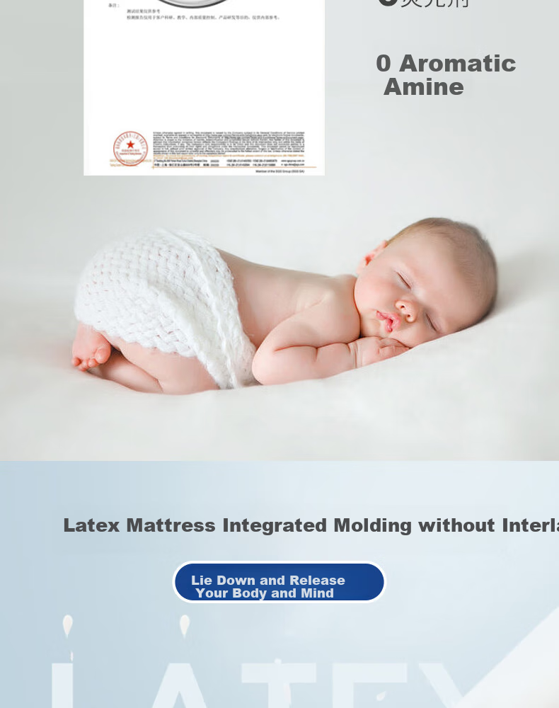 Paratex Direct Import from Source 94% Latex Mattress, Thai Imported Natural Latex Mattress, 1.5x2 Meters 12