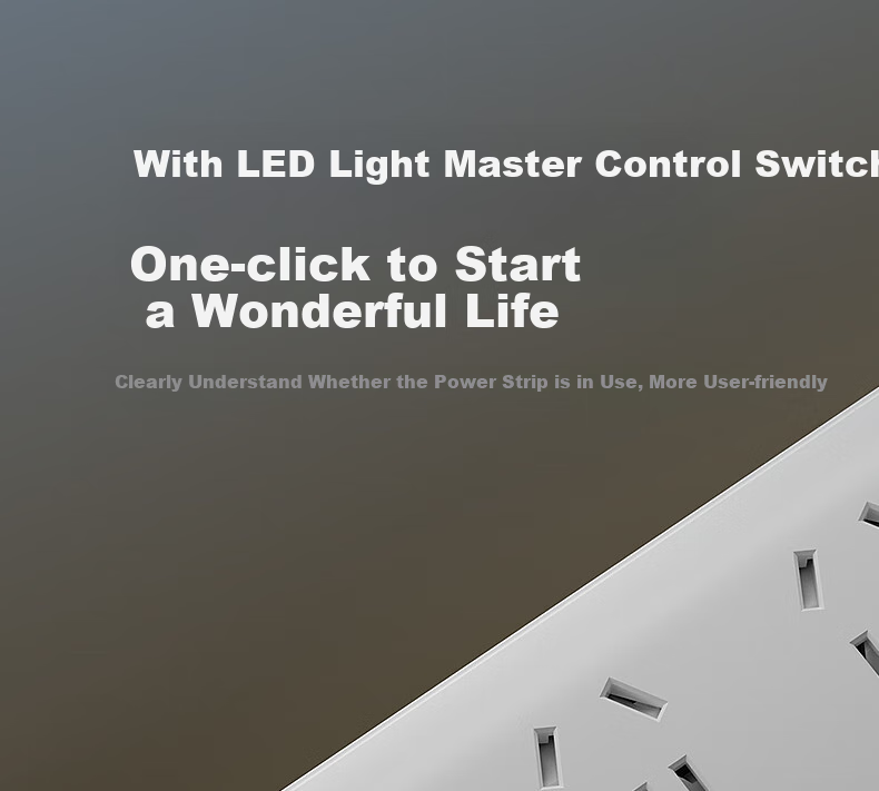 Etman Six-Outlet Home Power Strip / Office Power Bar / Desktop Power Strip / Extension Cord / Surge Protector / Power Board / Power Socket Extension Cable with Switch, 1.2 Meters, 6 Outlets 16