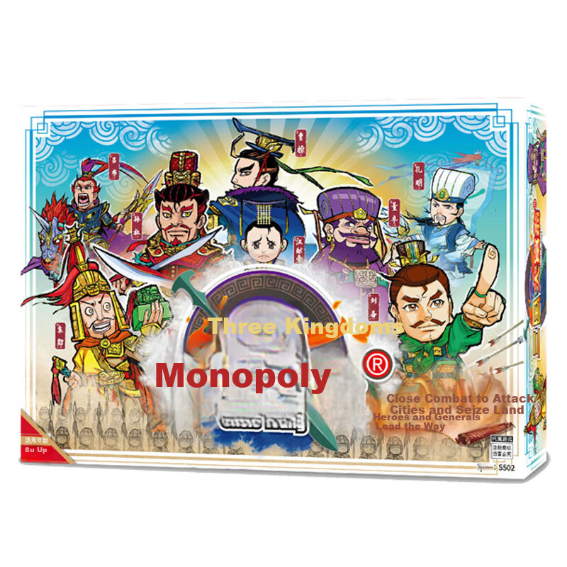Dafuweng Copper Medal Three Kingdoms Game Board with Five Rulers, Beautiful Props for Multiplayer Family Gathering Board Game 5502