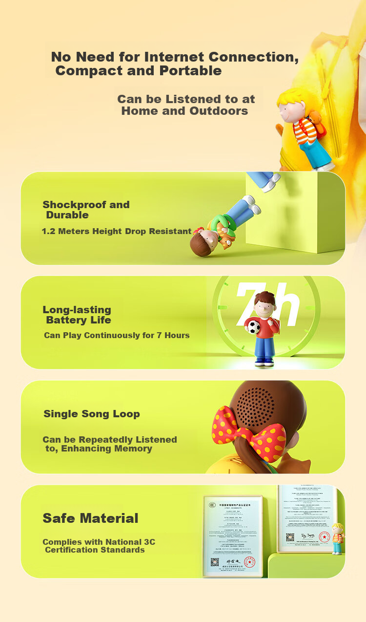Qiqixue Oxford Tree Kipper Story Machine, English Enlightenment Early Education Device, Toy Gift for Boys And Girls 7