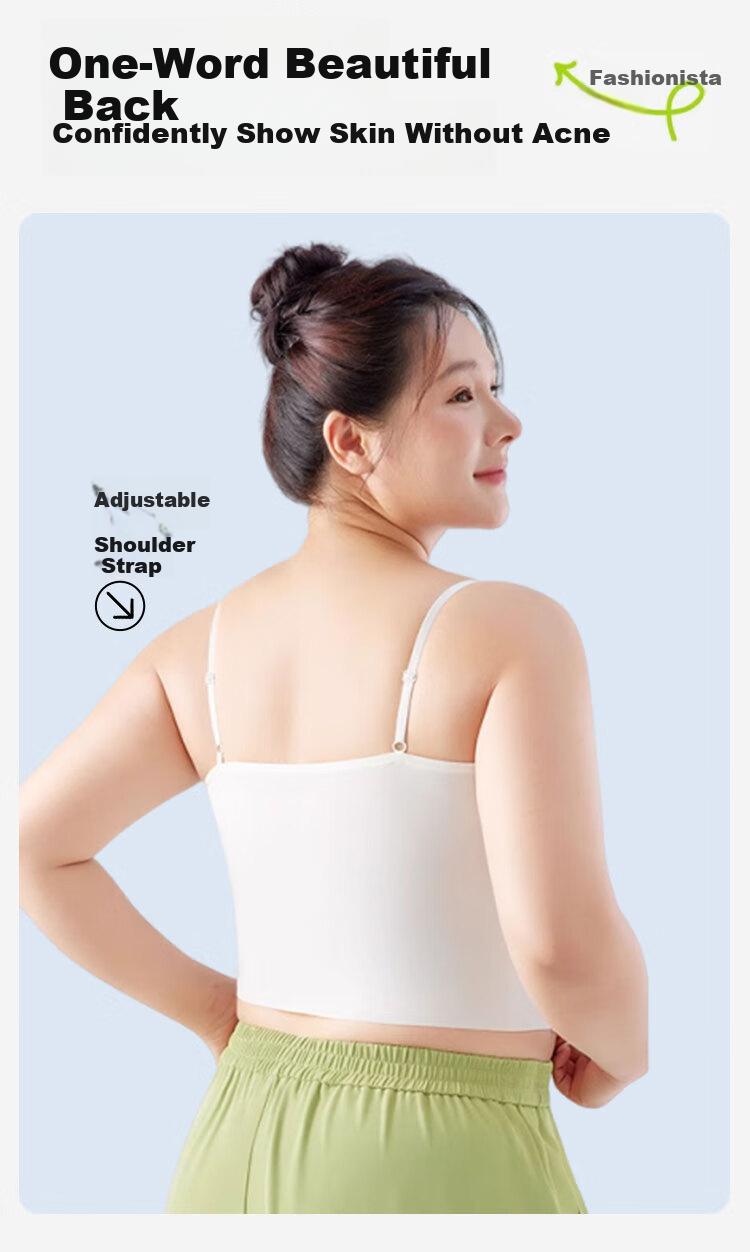 FitonTon Plus Size Camisole Tank Top for Women with Built-in Bra, Slimming Chest, Strapless Tube Top, Lightweight Outerwear for Plus Size Women 7