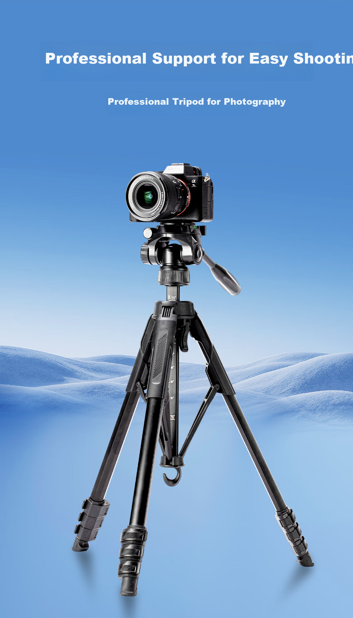 Aochuan CT-17F Hydraulic Gimbal Phone Stand, Live Streaming Tripod, Specialized Extendable Selfie Photography And Video Tripod, Versatile Multi-Functional 1