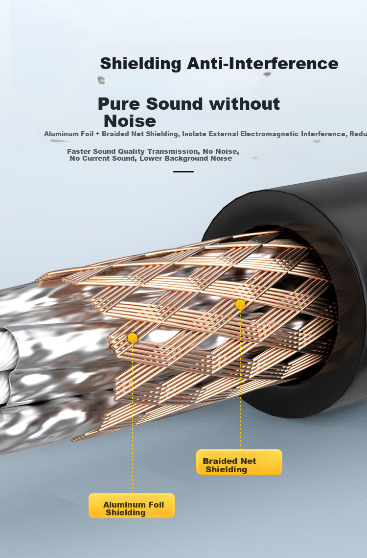 CHOOSEAL (CHOSEAL) 3.5mm to 2RCA Dual RCA, Audiophile-Grade Single Crystal Copper Audio Cable, HiFi Lossless Sound Quality, Phone TV Amplifier Speaker Cable, 5 Meters, QS9908T5 3