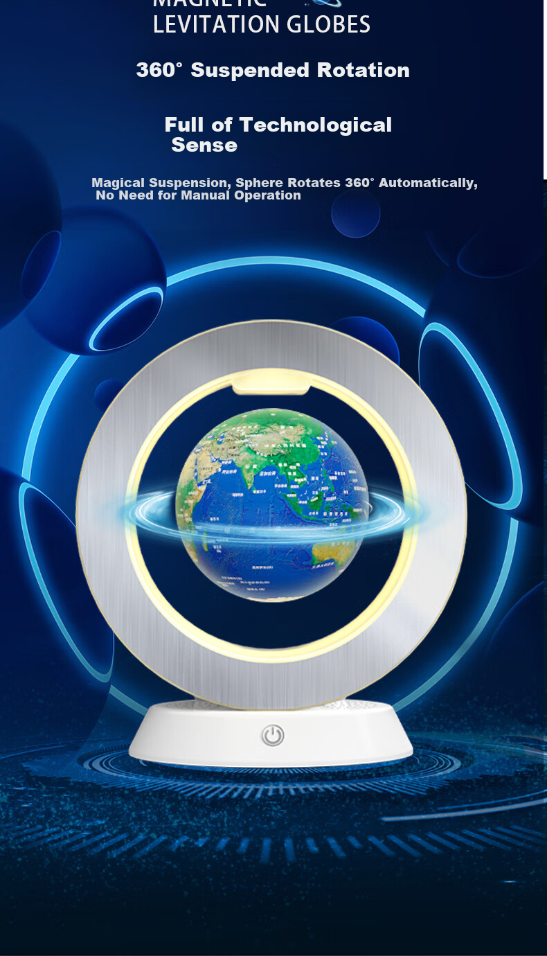 Mixiaoshu Tmall Fairy Magnetic Levitation Globe, Children's Toy for Boys And Girls Aged 7-14, Middle School Birthday Gift for Ages 8-12 13