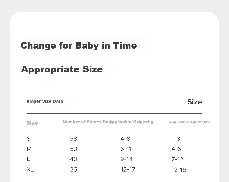 Babycare Overnight Diapers S4 Pieces (4-8kg), High Absorbency, Breathable, Night Use, Sleep Aid, Baby Diapers, Trial Pack 24
