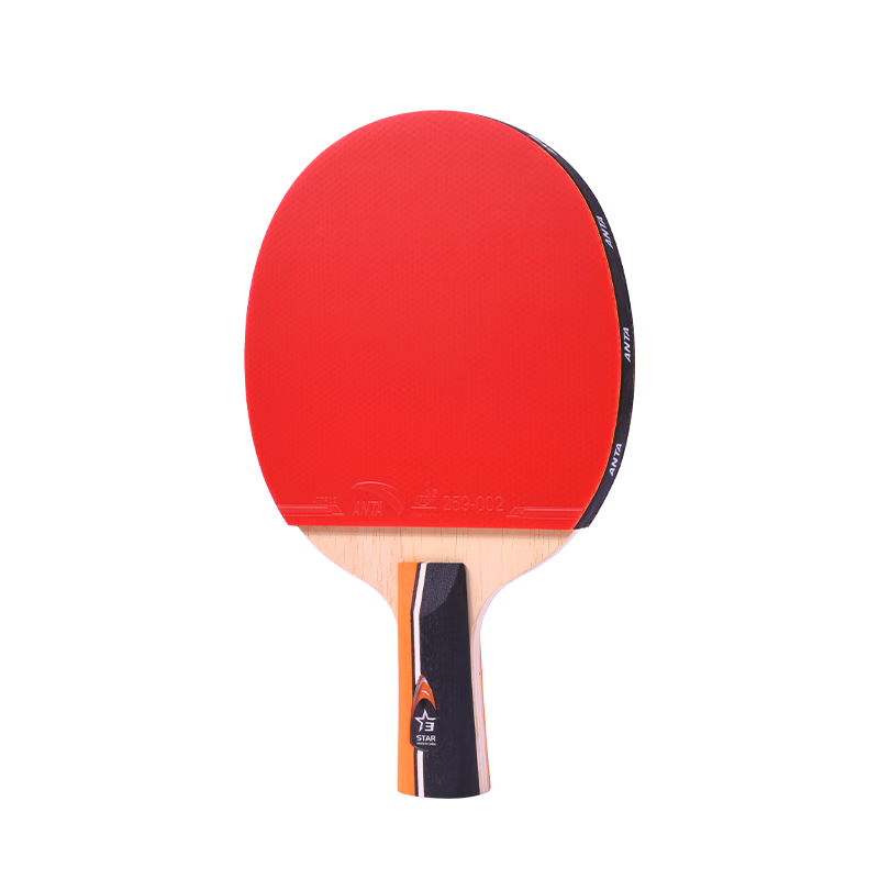 Anta 3-Star Table Tennis Paddle P302 Straight Handle with 6 Balls and Paddle Case (Jingcang Fast Delivery)