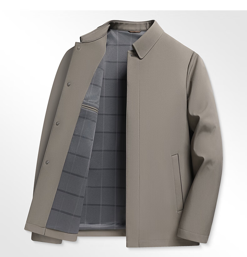 Shanshan Anti-Wrinkle Jacket Men's Spring Autumn Lapel Business Executive Workwear Coat Middle-aged and Young Dad Casual Top 5