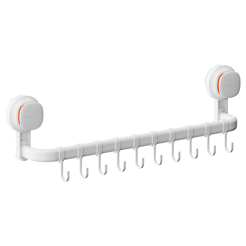 Taili An Visual Suction Cup Towel Rack Rod No Drilling Bathroom Wall-Mounted Aluminum Alloy Suction Cup Hook Retractable Model