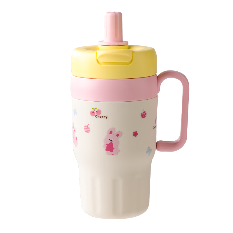 Baijie Large Capacity Stainless Steel Insulated Coffee Mug High-Quality Portable Cold Water Cup for Students Men and Women