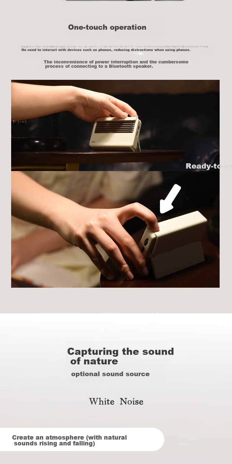 Wupai Zaojing II Natural White Noise Machine White Noise Player Noise Shielding Focus Study Sleep Aid Stress Relief Meditation Under Pillow Sleep Sound Creative Gift Hulun Lake Wave 3