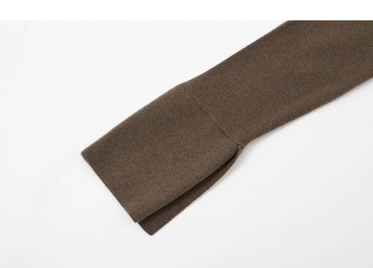 Dme [Containing Wool] Autumn Lapel Collar Knit Sweater with Contrasting Color Button-Up, Flared Sleeves, Slim Fit, Concealing Body Shape, Women's Top 2