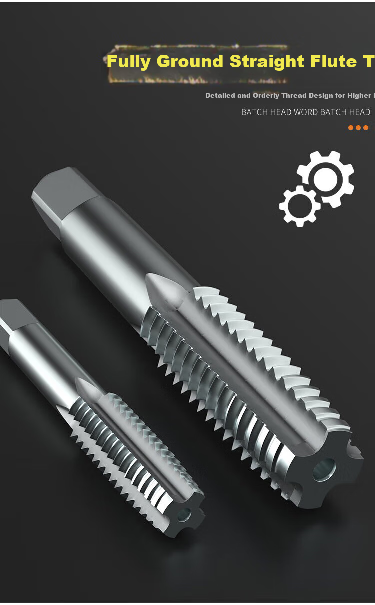 Huang Xiaochao 9-Piece Tap Set Ratchet Wrench Threading Tool Kit with Drill Bits and Hand Tap Tool 4