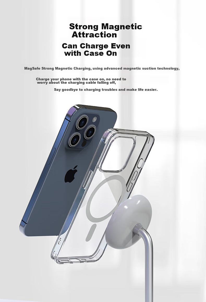 GDGO [Apple MFM Certified] 15W Two-In Wireless Charger, MagSafe Magnetic Vertical Fast Charging, MFi Certified, Suitable for IPhone 18/17 PM/Air Phones And Earphones 6