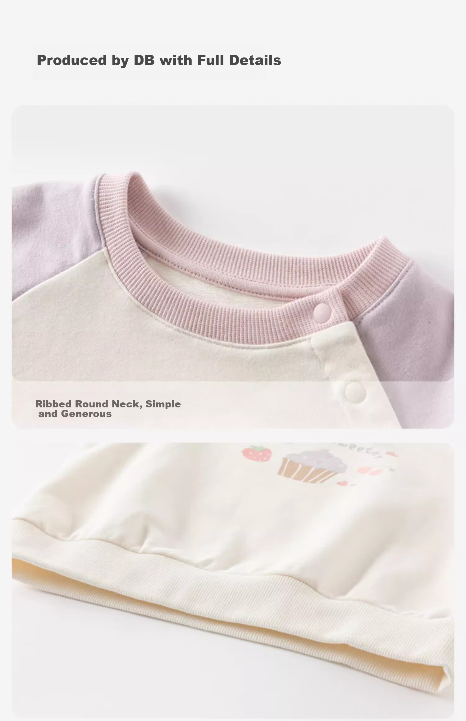 DAVE & BELLA Girls' Sweatshirt Spring Outfit, Children's Casual Pullover, Baby Stylish Top, Kids' Clothing 5