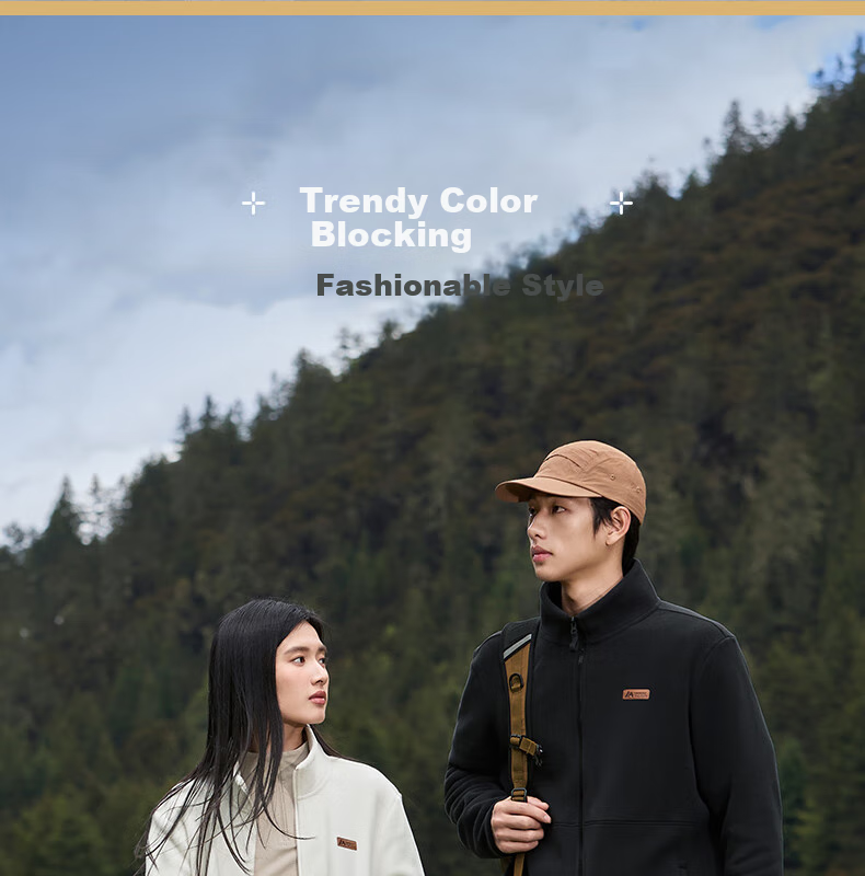 361° Unisex Autumn Winter Fleece POLARTEC Sports Plush Zipper Jacket Liner Fleece Coat 632533613-3 9