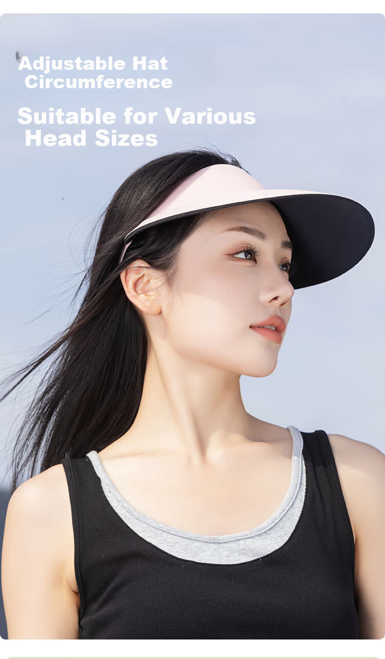 YUZHAOLIN Wide Brim Seamless Sun Protection Hat for Women, Outdoor UV-Resistant Sun Visor, Hiking Cap, Sun Hat, Ladies' Visor Cap 7