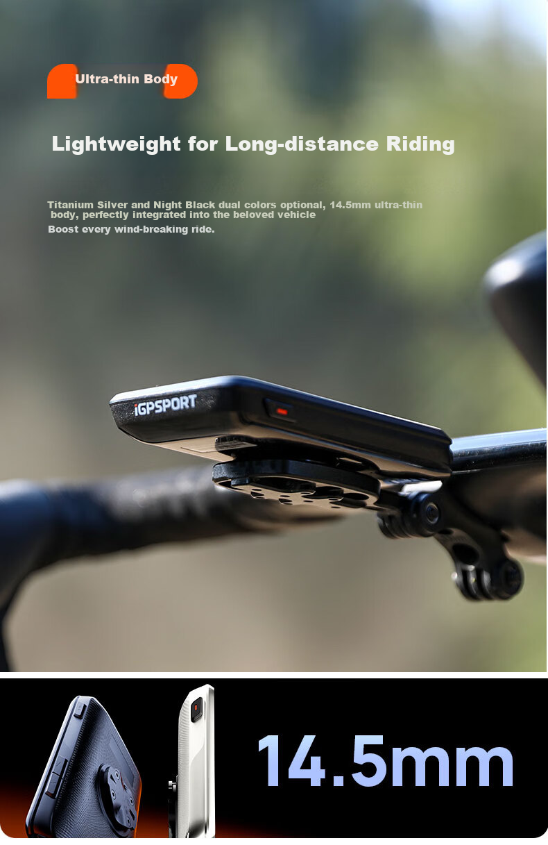 IGPSPORT Bicycle Computer, Road Bike GPS Navigation Computer, Smart Wireless Cycling Computer, BiNavi, Black 17