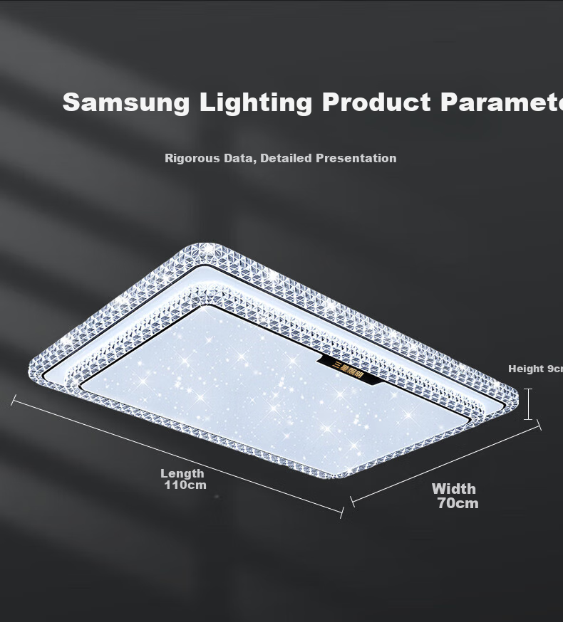 Sanxingzhaoming Anti-Blue Light American Pure Eye Protection Ceiling Light for Bedroom, Simple Luxury Crystal Smart Light for Master Bedroom And Secondary Bedroom 26