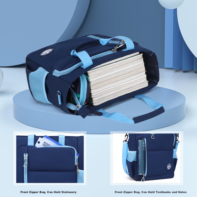 Edison Handheld Tutoring Bag for Primary And Secondary School Students, Shoulder Crossbody Bag for After-School Classes, Water-Resistant Art Bag BX03-1