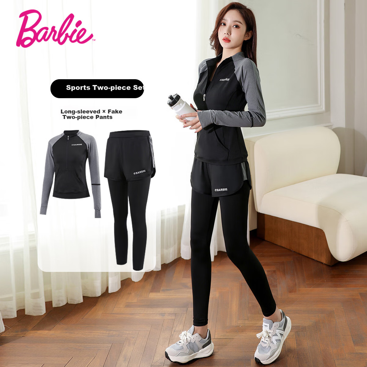 Barbie Badminton Outfit for Women, Yoga Set, Women's Training Suit, Morning Jogging Outfit, Running UV Protection Sportswear Set for Wome