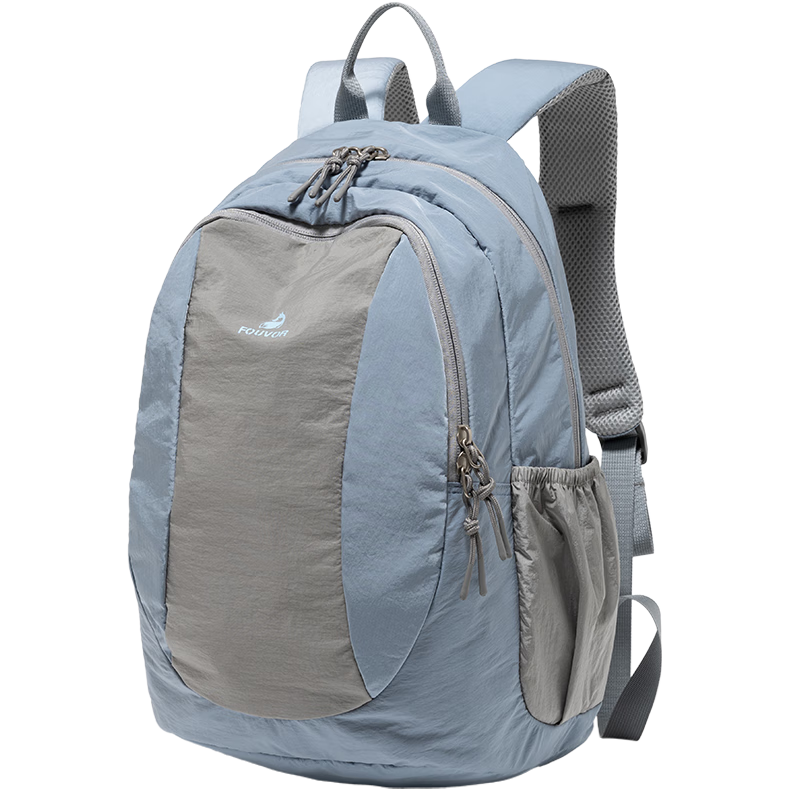 FOUVOR Outdoor Lightweight Hiking Backpack for Women Sports Travel School Bag Trekking Climbing Rucksack Double Shoulder Bag Misty Blue