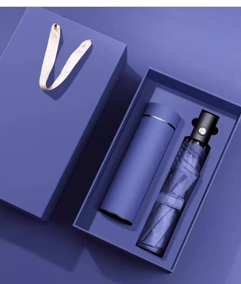 Mulei Premium Insulated Bottle and Umbrella Gift Set Custom Notebook Gift Box Graduation Souvenir Corporate Annual Meeting Anniversary High-End Office Business Gifts 13