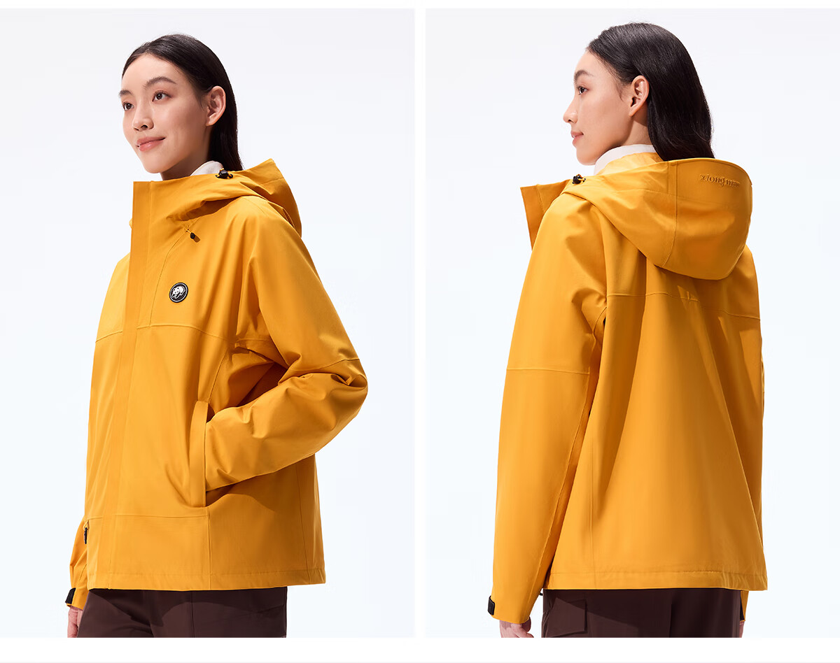 Panda Zhang Yuxi Edition [Rain Shell MAX] 3-in-1 Men's Windproof and Rainproof Hiking Jacket Autumn Winter Mountaineering Coat for Women 37