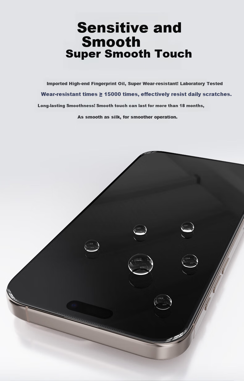 BLUEO Blue Gorilla Tempered Glass Screen Protector for Apple iPhone Air, AR Anti-Glare, High-Definition, Drop-Resistant, Anti-Fingerprint Mobile Phone Protective Film 10