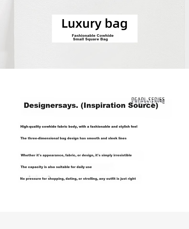 Aiqinghai Women's Handbag, Cowhide Crossbody Bag, Commuter Tote Bag, Luxury Brand, Practical Birthday And Mother's Day Gift for Mom 5