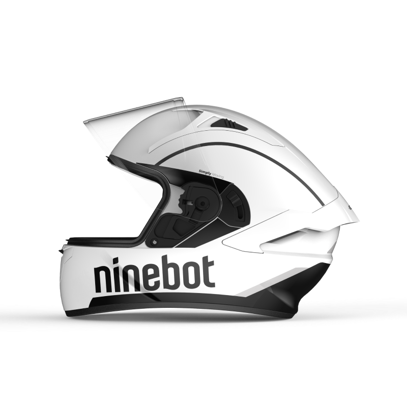 Ninebot New National Standard 3C Certified Electric Bicycle Motorcycle Helmet Unisex Electric Scooter Safety Helmet Lightweight Comfortable Full Face Snow White XL