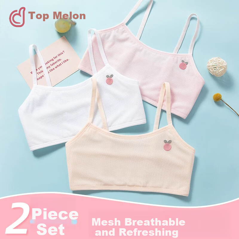 Dingguagua Girls' Underwear, Children's Underwear, Puberty Bra for Elementary School Students Aged 9-12, Girls' Camisole, Thin Summer Style