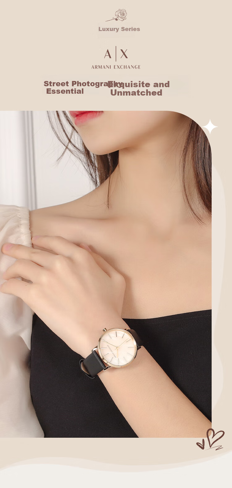 ARMANI EXCHANGE Women's Watch with Mother-Of Dial, American And European Quartz Wristwatch, Birthday Gift for Women AX5561 1