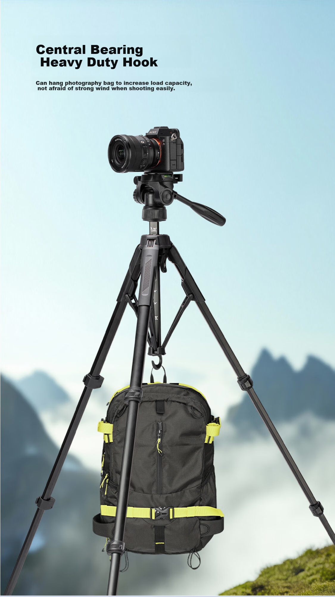 Aochuan CT-17F Hydraulic Gimbal Phone Stand, Live Streaming Tripod, Specialized Extendable Selfie Photography And Video Tripod, Versatile Multi-Functional 5