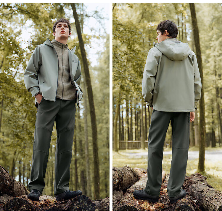Semir Casual Pants for Men, Fleece-Lined Triple-Protection Outdoor Trousers, Winter Straight-Leg Pants with Elastic Waist, Versatile Style 109725127102 14