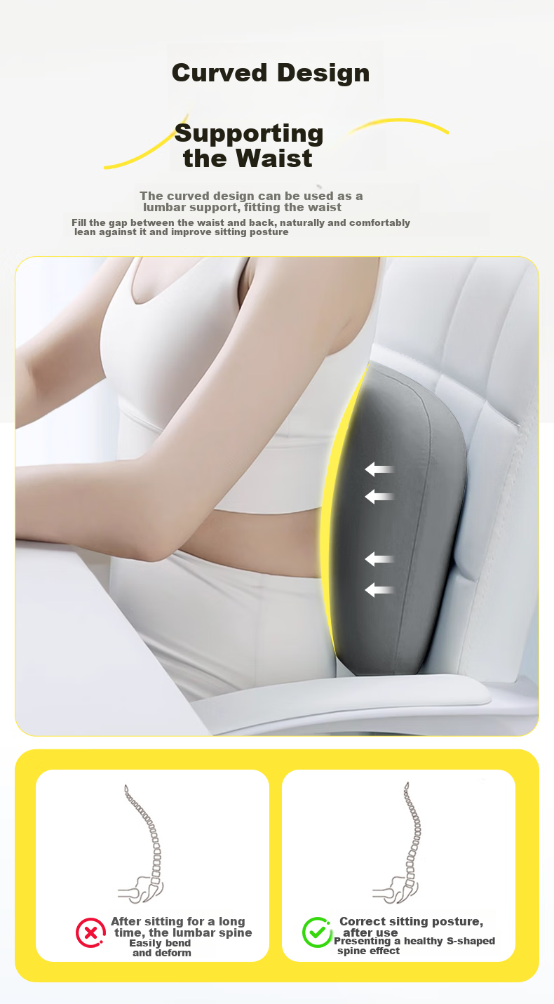 WITGOER Nap Pillow, Small Cushion, Hug Pillow, Backrest, Waist Pad, Nap Aid, Sleeping Tool, for Office, Students, Car Travel, Portable 17
