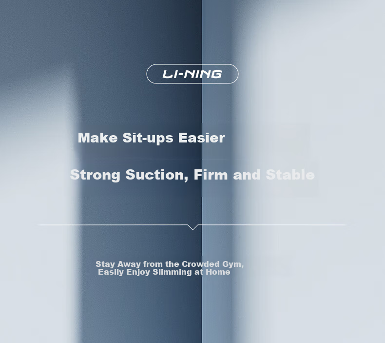 Li-Ning Sit-Up Assist Device, Home Fitness Suction Cup Abdominal Exercise Aid, Middle School Entrance Exam Foot Fixation Tool, Black 1