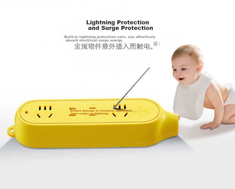 BULL Power Strip/Extension Cord/Power Bar/Surge Protector/Drop-Resistant 4-Outlet Wireless Socket GN-C5 (Power Cord And Plug Not Included) 2