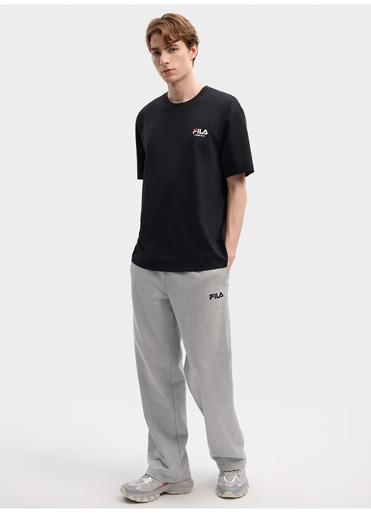 FILA 2026 Summer Moisture-Wicking Quick-Dry Couple Short Sleeve T-Shirt Fashionable Round Neck Casual Sun Protection Top 58