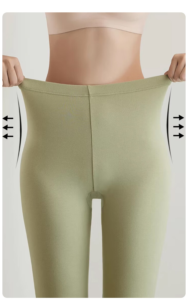 Modal Women's Thermal Leggings Pure Cotton Thin 100% Cotton Antibacterial Slim Soft Cotton Warm Pants Autumn Winter Cold-Resistant Cotton Underwear 9