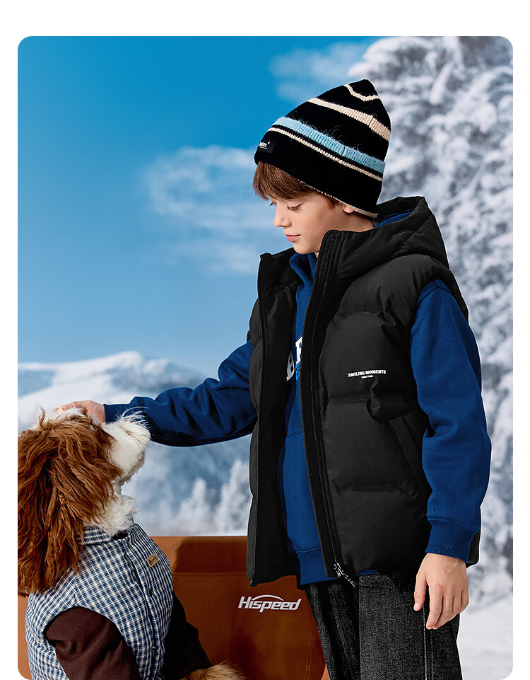 BALABALA Children's down Vest, Girls' And Boys' Outerwear, Winter Clothing, New Style down Jacket, Warm, Thickened, Trendy 7