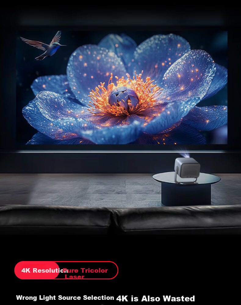 JMGO N1S 4K Special Edition Tri-Color Laser PTZ Projector Home Use 1500 CVIA High Brightness 4K Ultra HD Smart Home Theater National Subsidy 38 Goddess Festival Gift 6