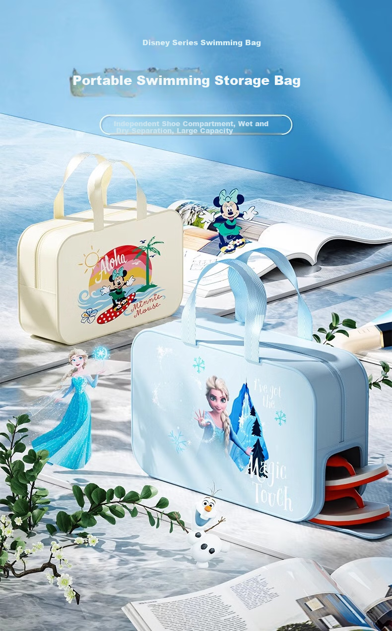 Dishini Children's Swim Bag with Dry And Wet Separation, Portable Waterproof Toiletry Bath Storage Bag, Large Capacity D95204 Spider-Ma 1