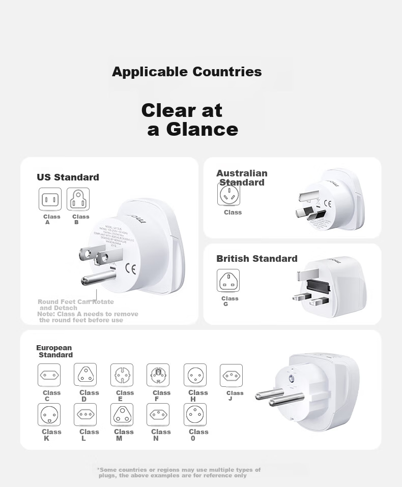 MOMAX European Standard Travel Socket/Adapter/power Converter Suitable for European Standard Regions (Germany, France, South Korea, Etc.) White 9