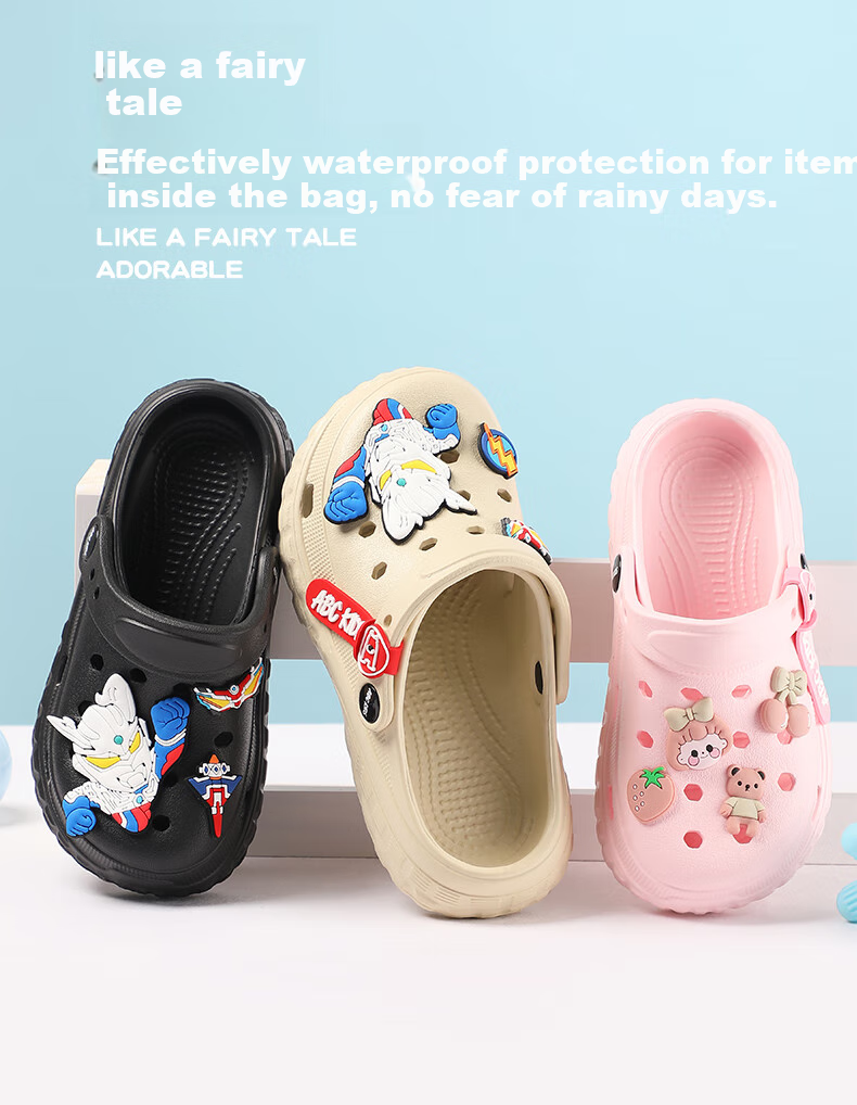 ABC KIDS Girls' Perforated Shoes, Summer Children's Shoes, Cute Girl Beach Sandals, 8603 Pink, Size 40-41 4