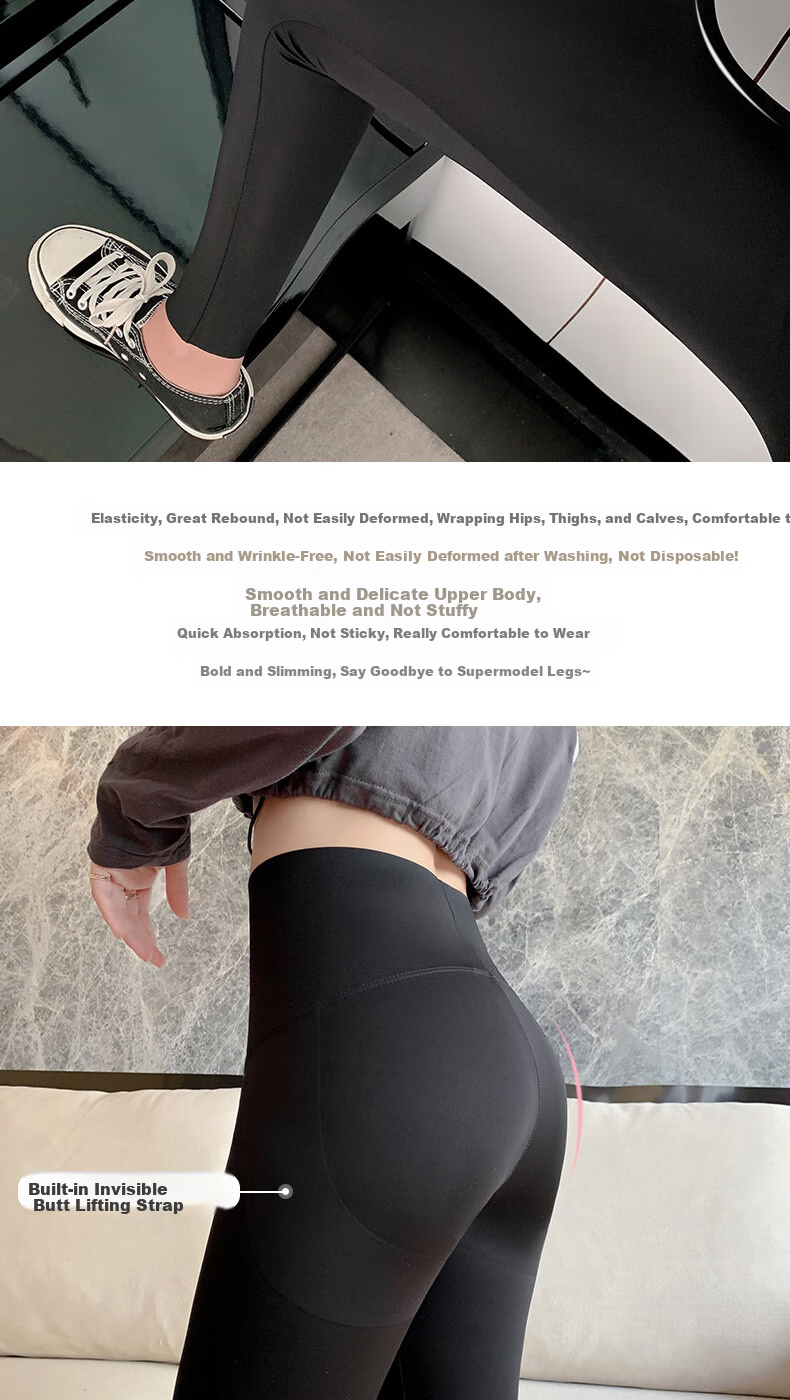LangSha Shark Skin Leggings for Women, High-Waisted Thin Spring And Autumn Style, Tummy Control Slimming Tight-Fitting Sports Yoga Pants for Outdoor Wear 11