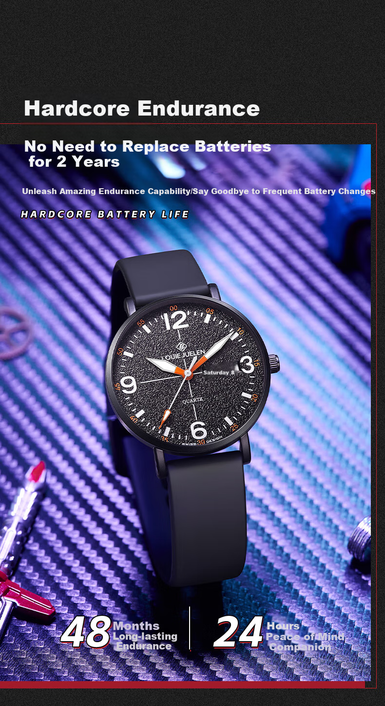 GEORGCOUNT Watch for Men, 2025 New Model, Specially Designed for Middle And High School Students' Exams, Suitable for Top Students, Civil Servants, Postgraduate Entrance Exams, Quiet Operatio 7