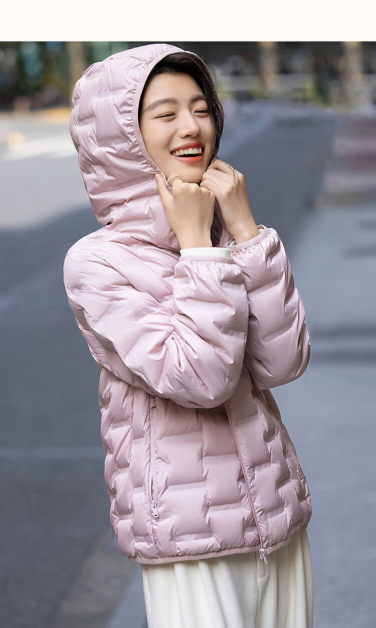 Demana [Milk Ball First Snow] Women's Winter High Warmth 90% Duck Down Quilted Tape Edge Down Jacket 25