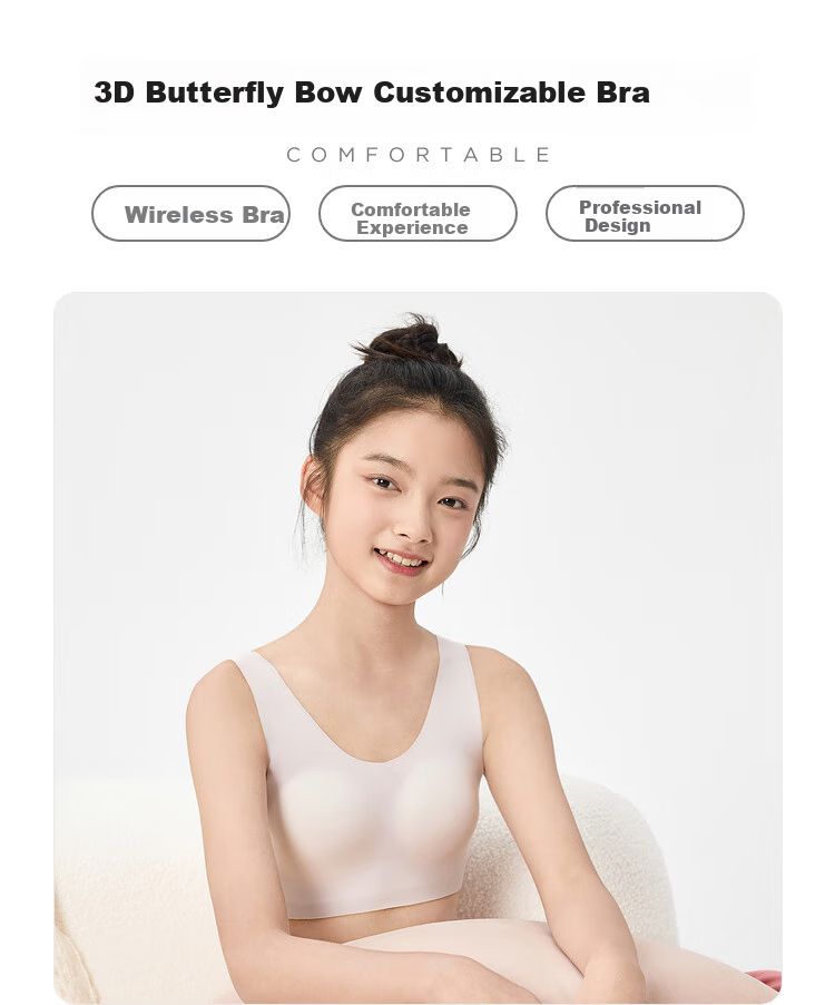 BALABALA Girls' Underwear Bra for Puberty, Second Stage Adjustable Camisole for Elementary School Students, Children's Vest 209925195010 1